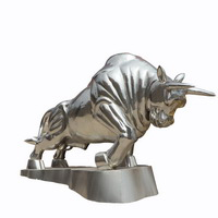 metal bull statue